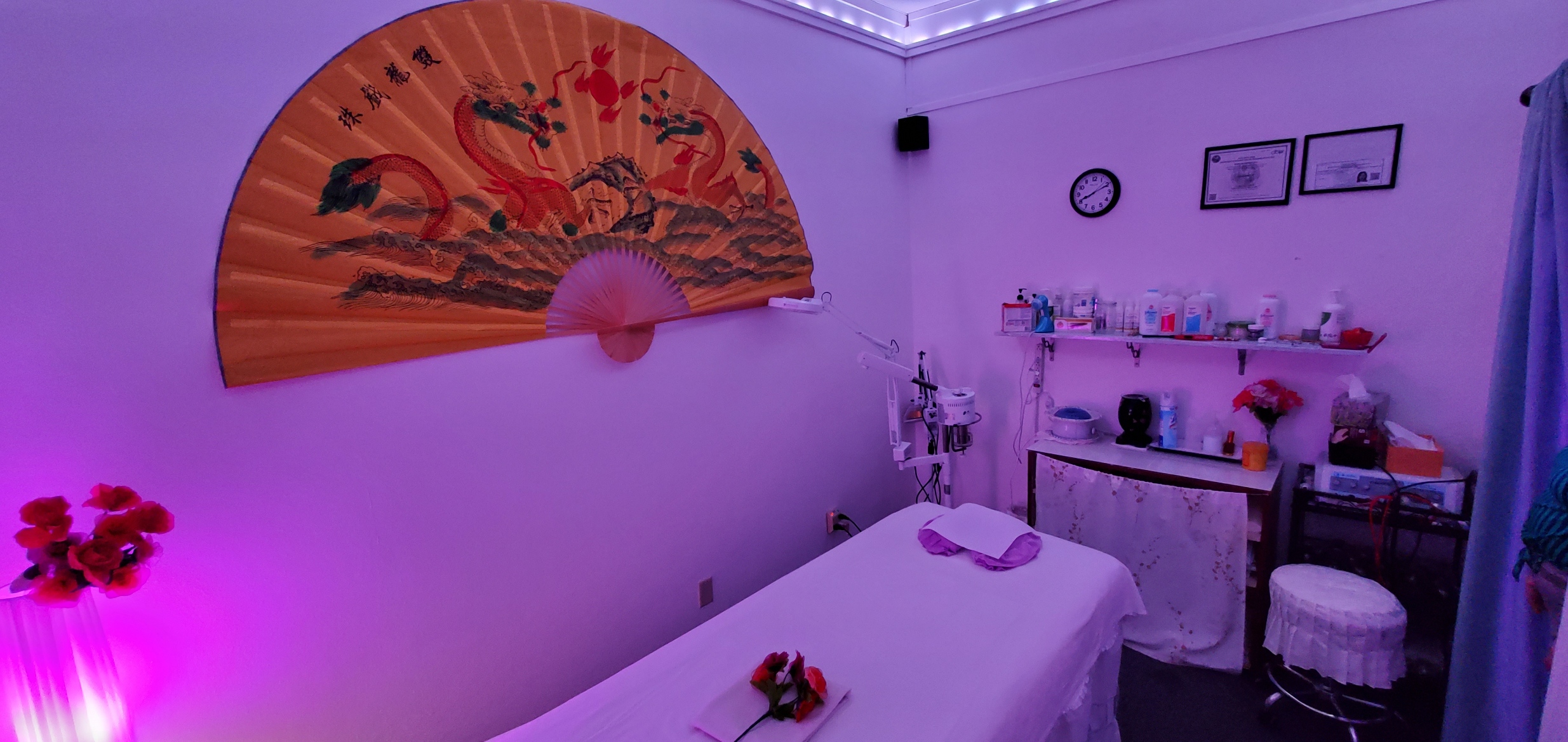 Facial room at Pace Massage