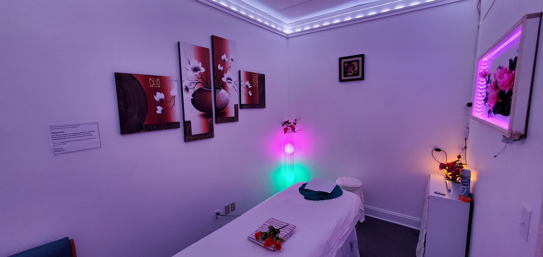 Massage room at Pace Massage